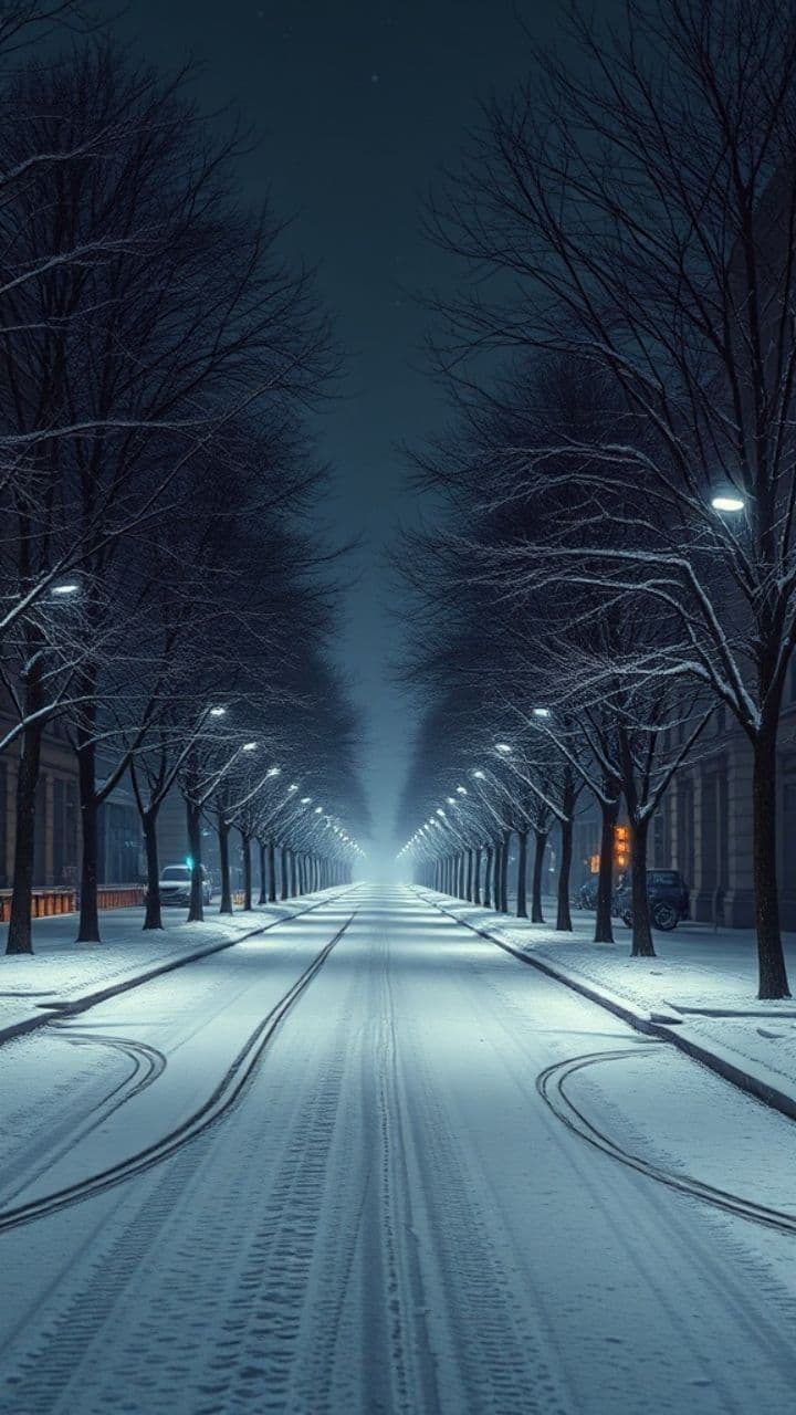 Walking Through Christmas Snow