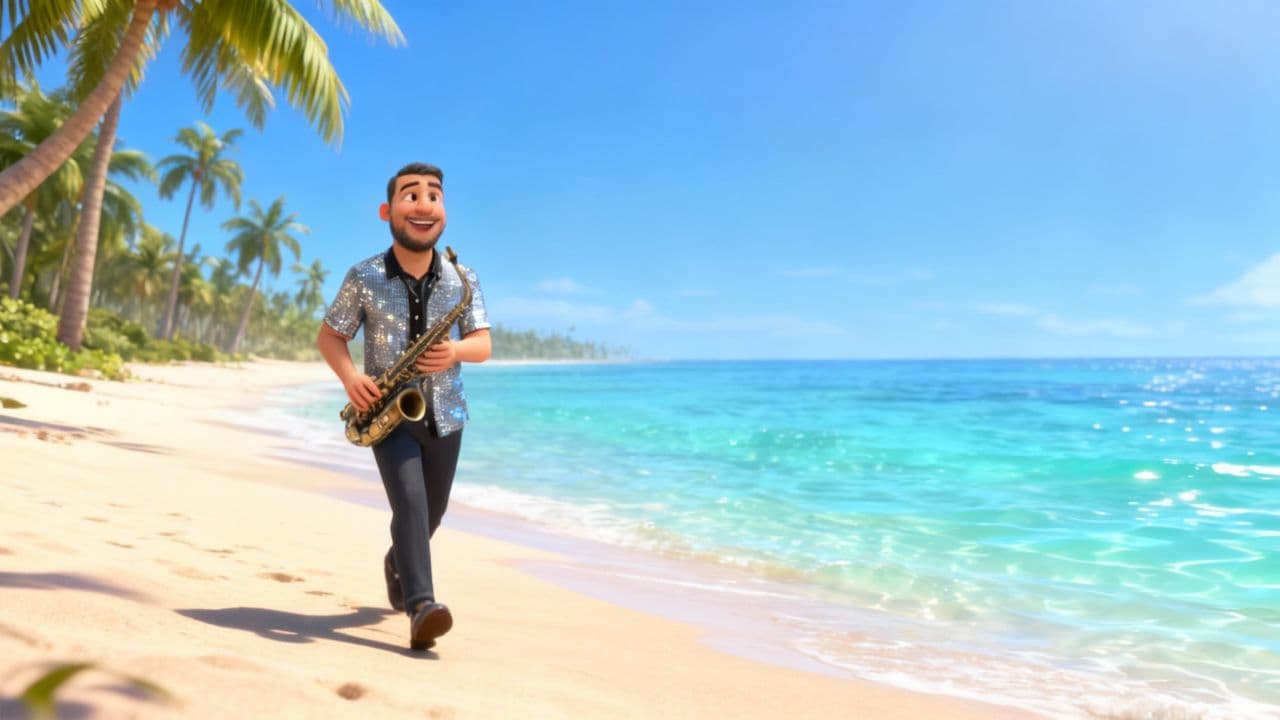 Saxofón Tropical en la Playa