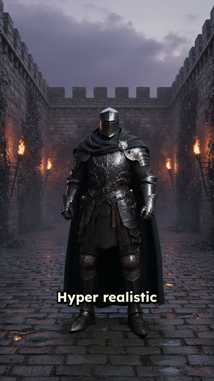 Silent Knight in the Courtyard