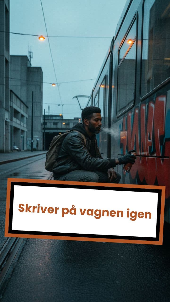 Skriver på vagnen igen