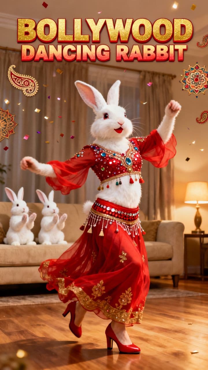 Bollywood Dancing Rabbit