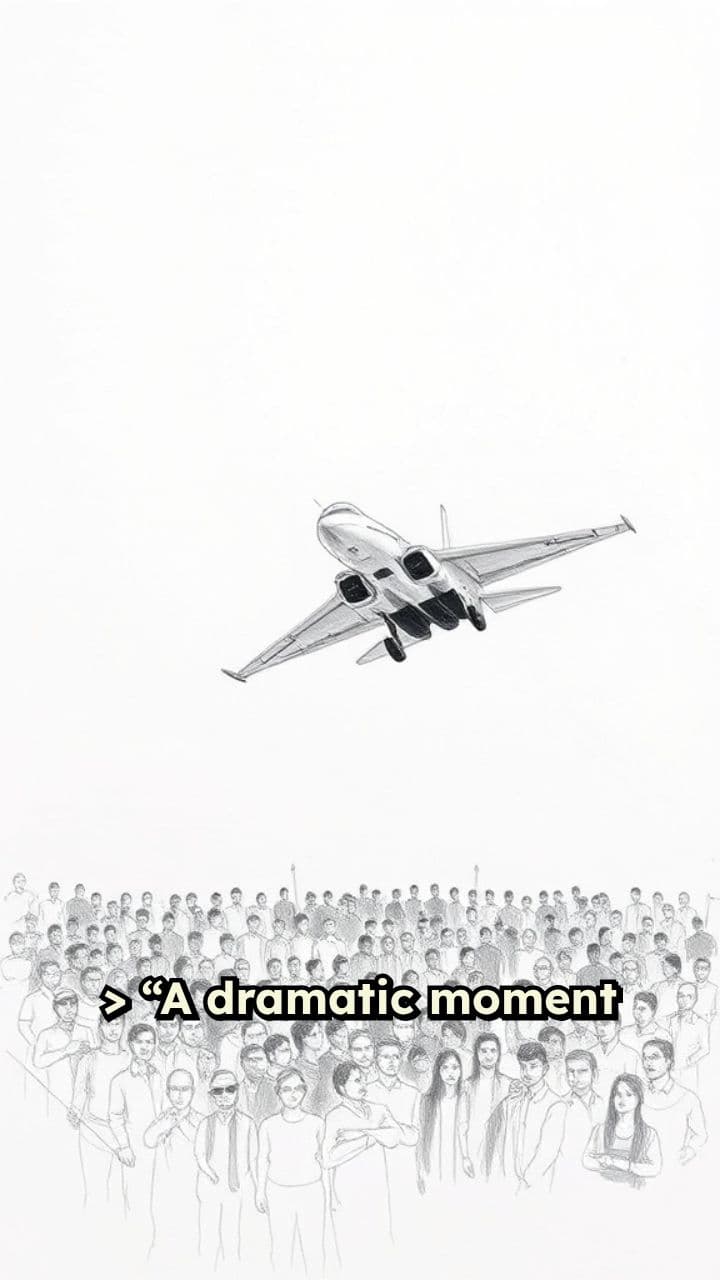 Tejas Fighter Crash at Dubai Air Show