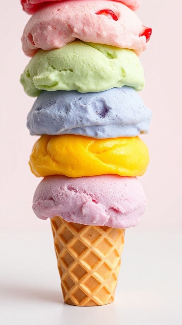 Cinematic ASMR Ice Cream Collapse