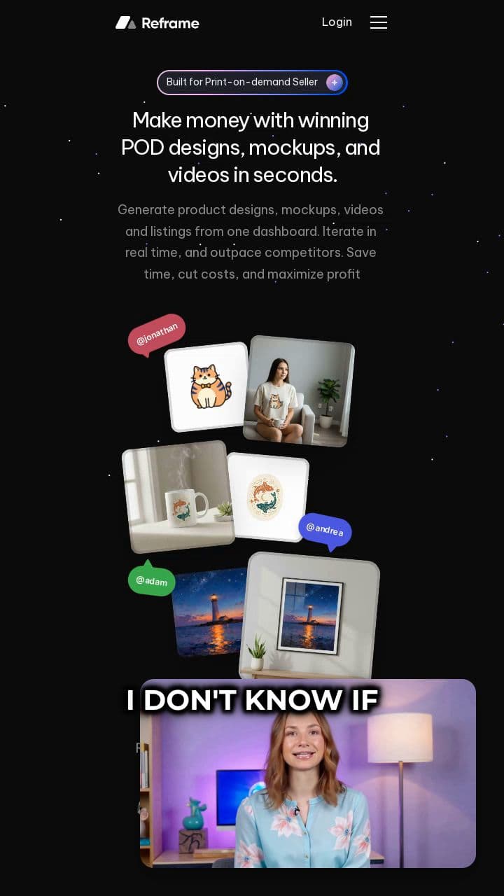 Reframe AI: Revolutionizing Print on Demand