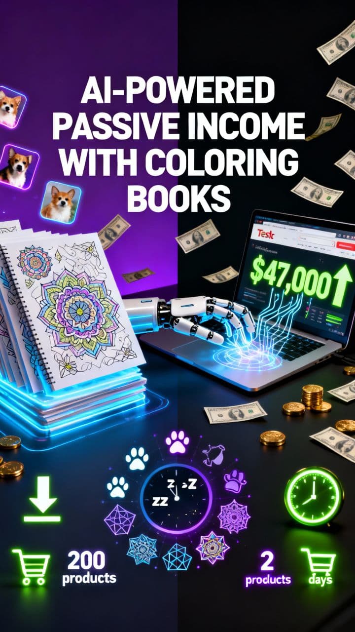 AI-Powered Passive Income with Coloring Books