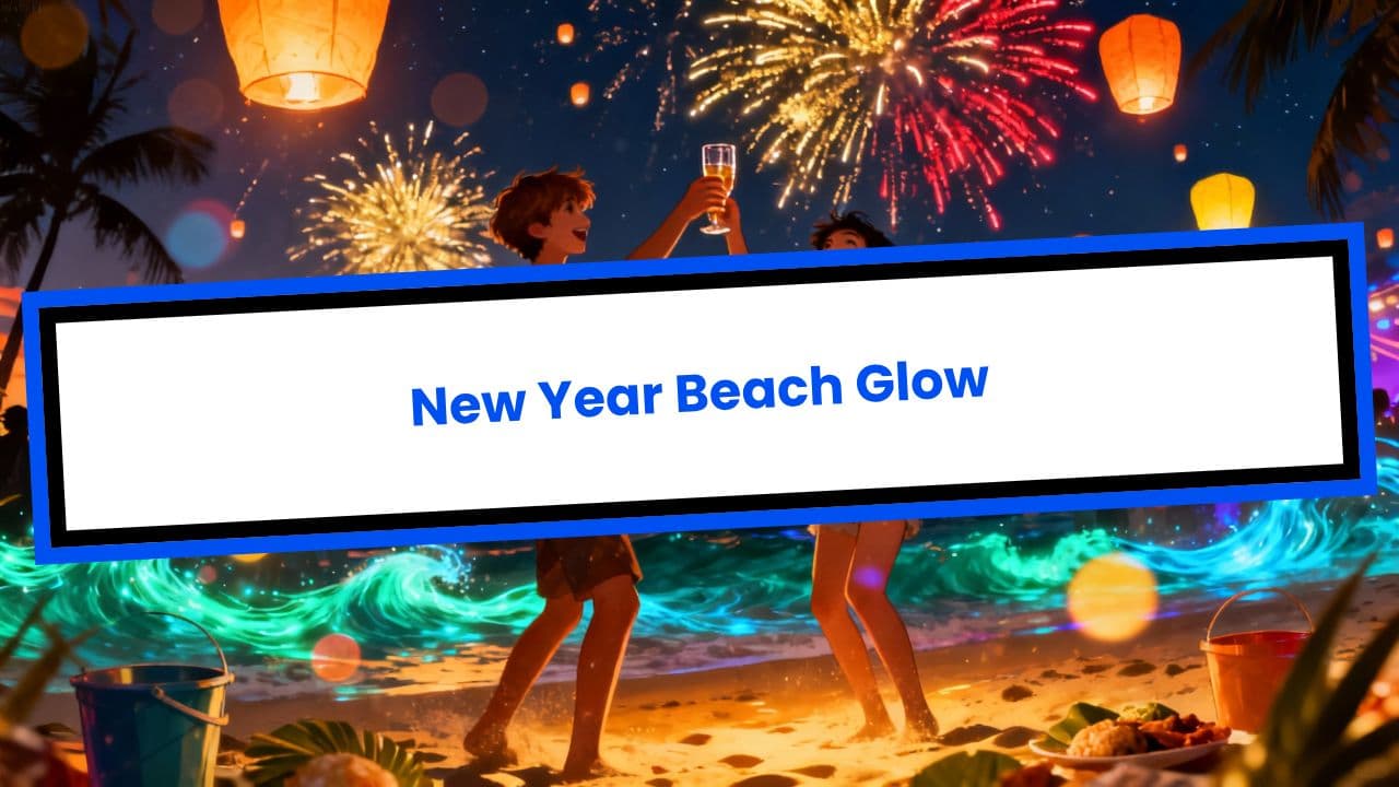 New Year Beach Glow