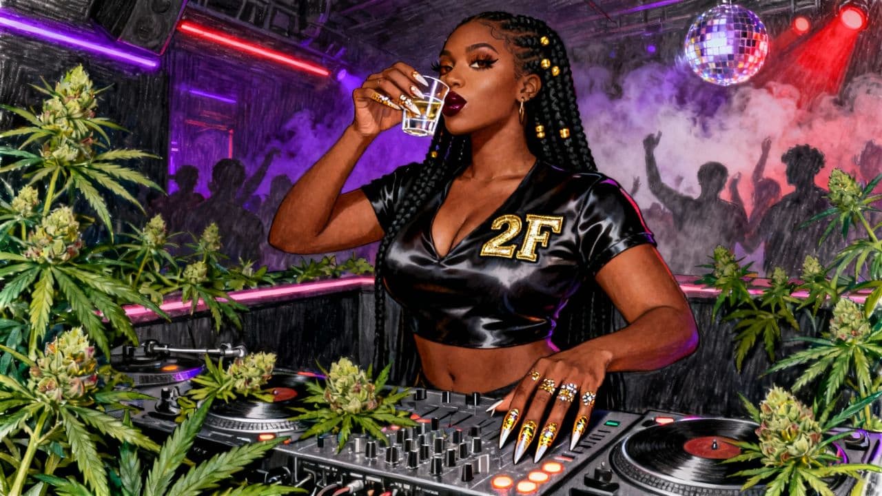 DJ Sips Tequila at Hip Hop Club