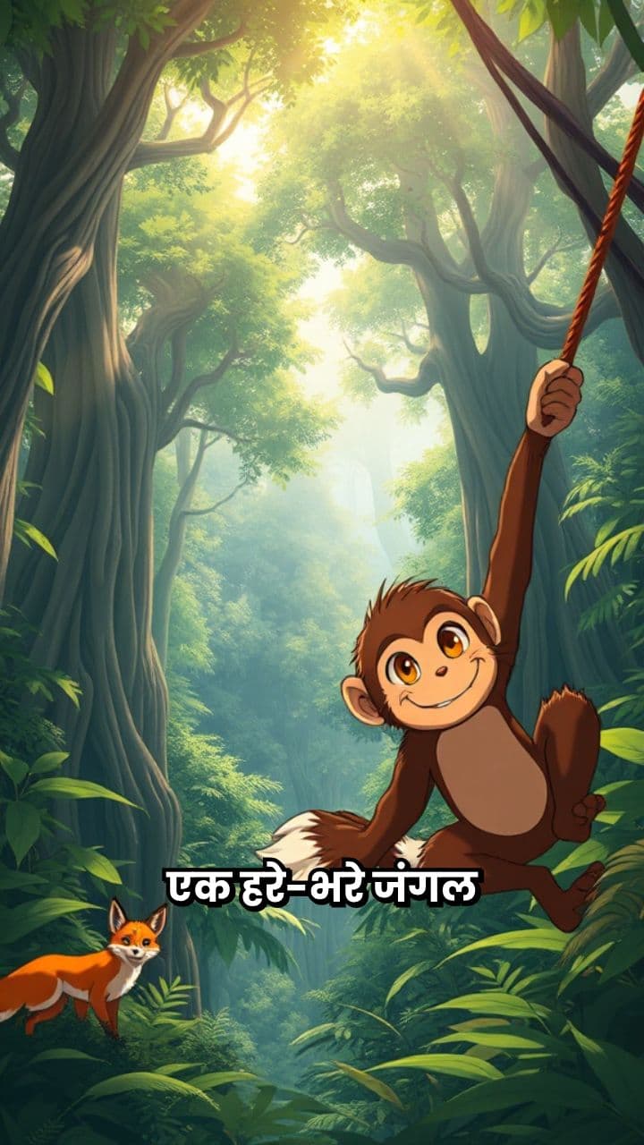 बन्दर और लोमड़ी की शिक्षाप्रद कहानी