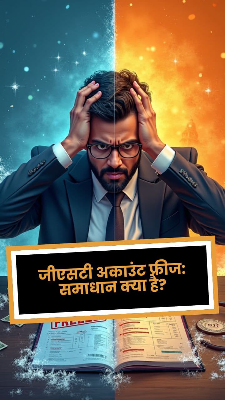 100 जीएसटी अकाउंट फ्रीज: समाधान क्या है?