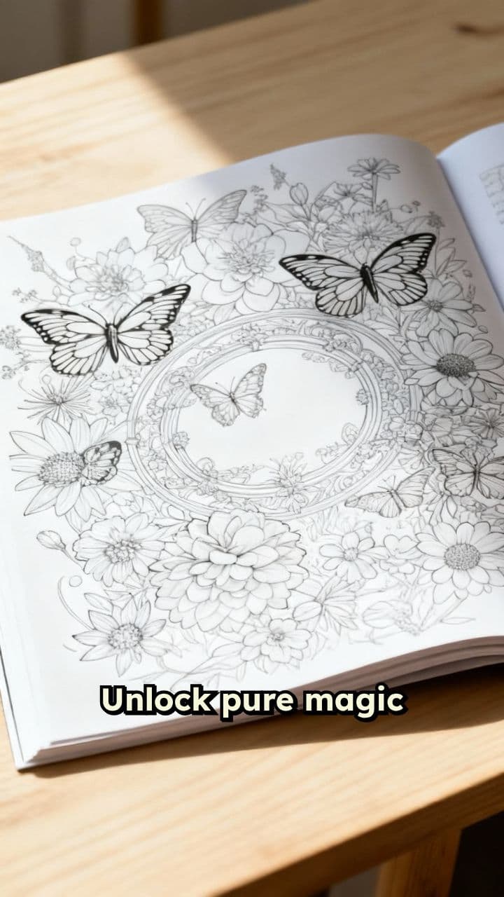 Dream Butterfly Coloring Book Ad
