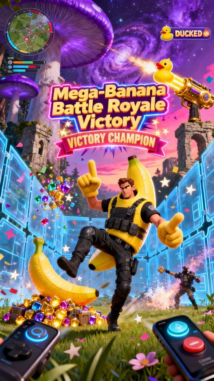 Mega-Banana Battle Royale Victory