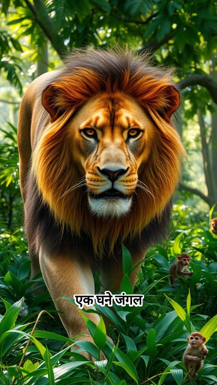 शेर और चतुर कुत्ता (Lion and Clever Dog)