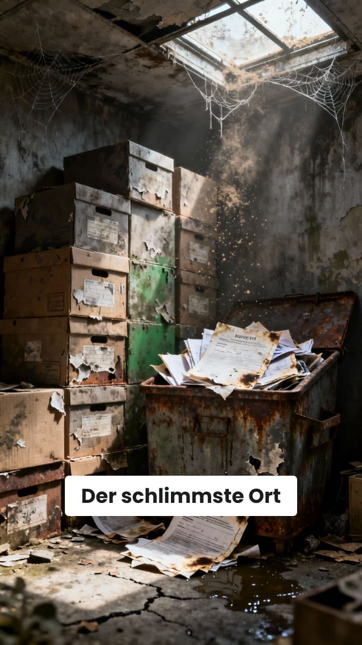 Sichere Aufbewahrung wichtiger Dokumente