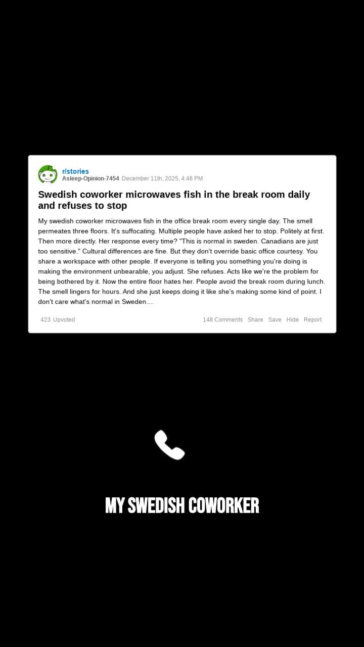 Office Fish Smell Causes Tension