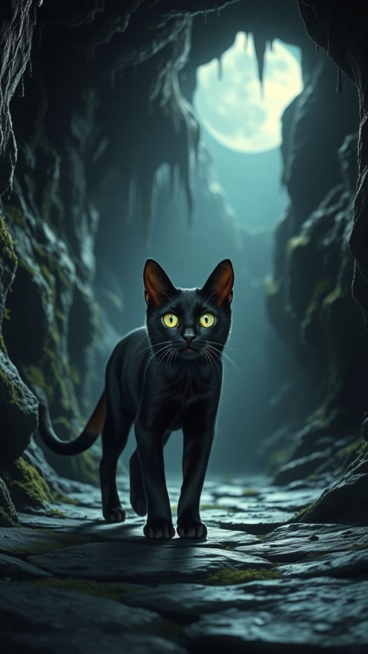 قطة تكتشف الكنز