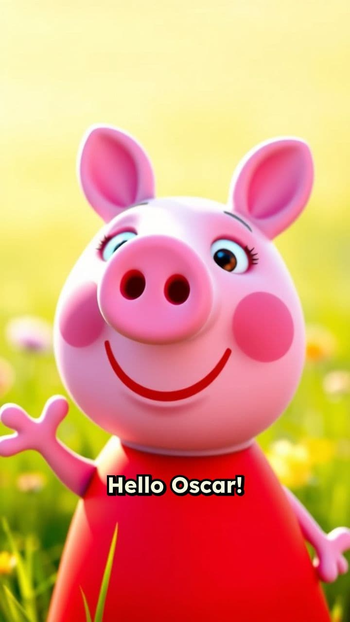 Peppa Pig's Birthday Message for Oscar