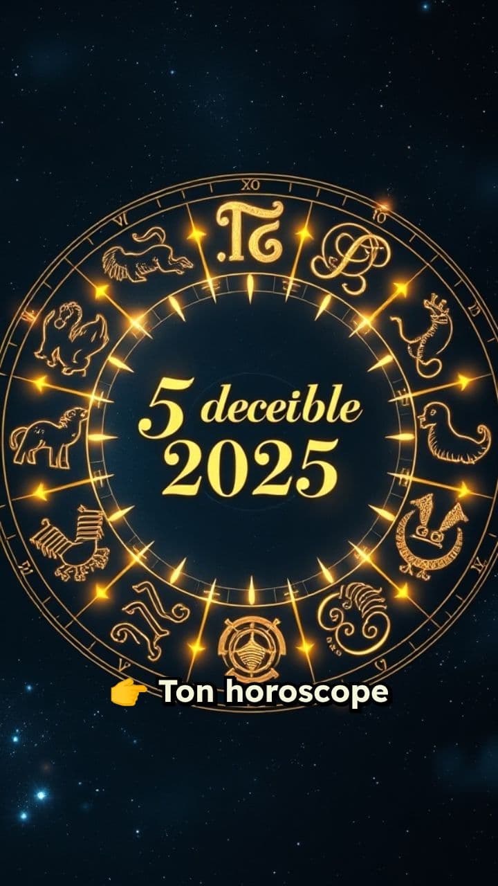 Horoscope du jour : 5 décembre 2025