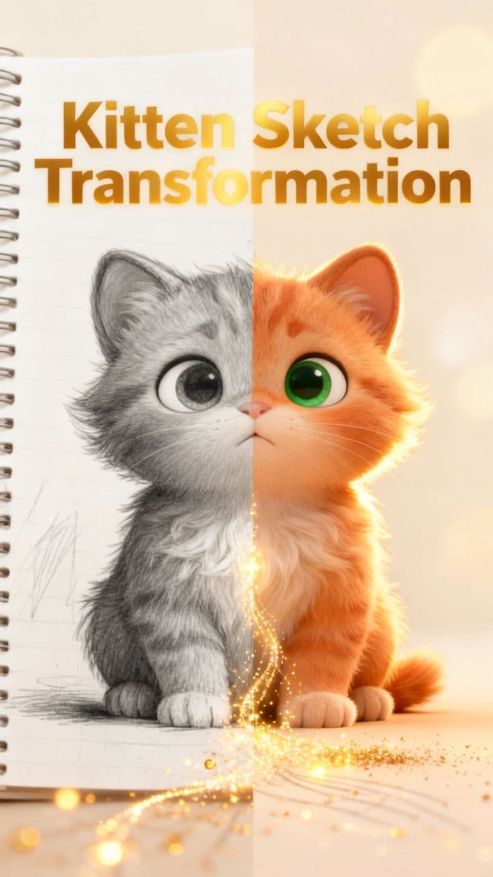 Kitten Sketch Transformation