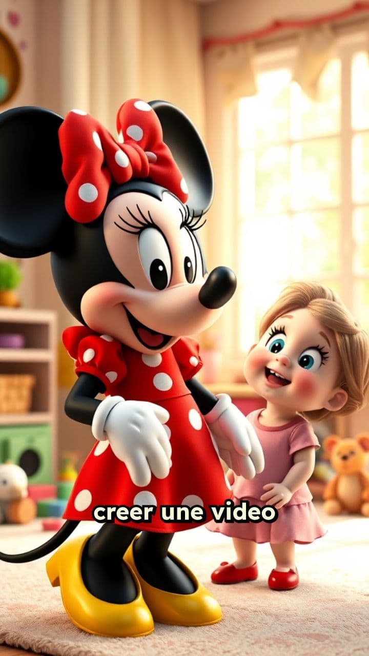 Minnie Mouse en appel avec Lou