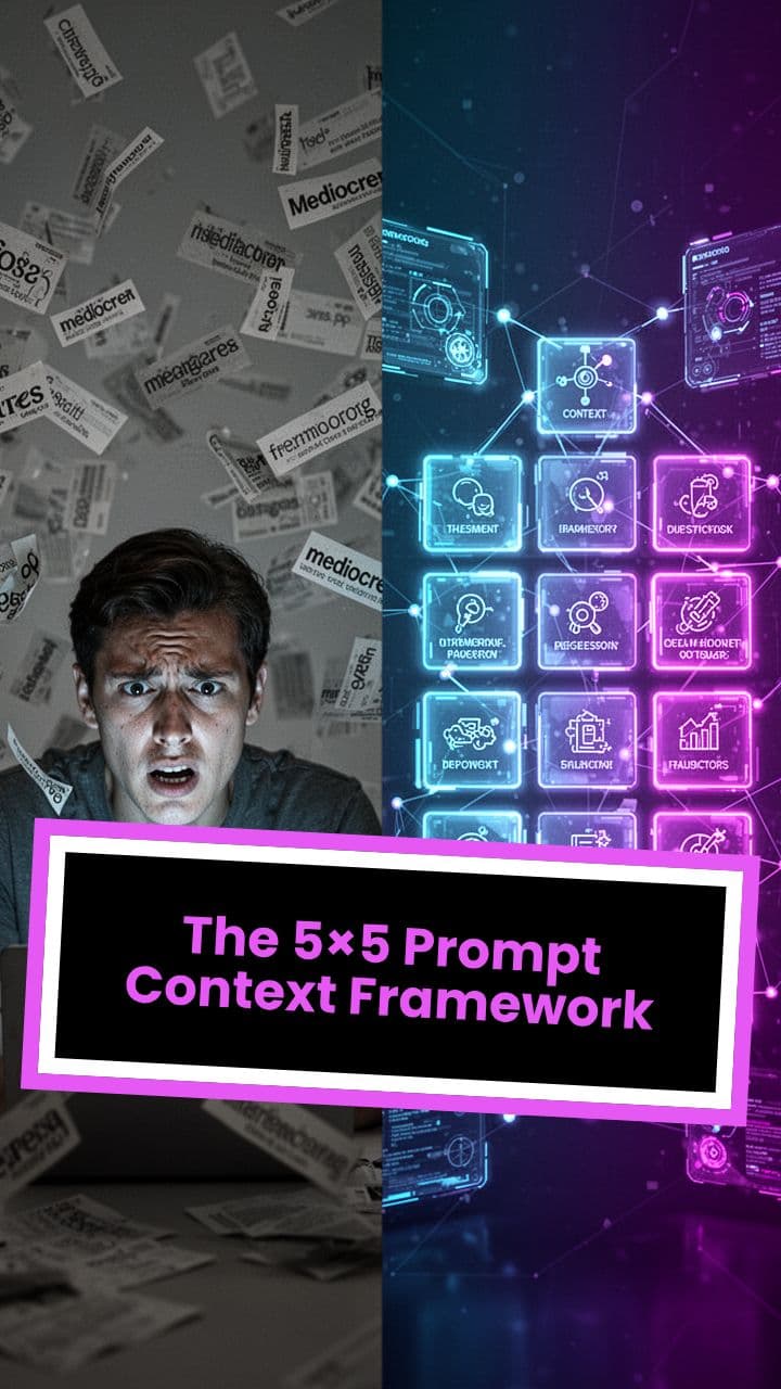 The 5×5 Prompt Context Framework