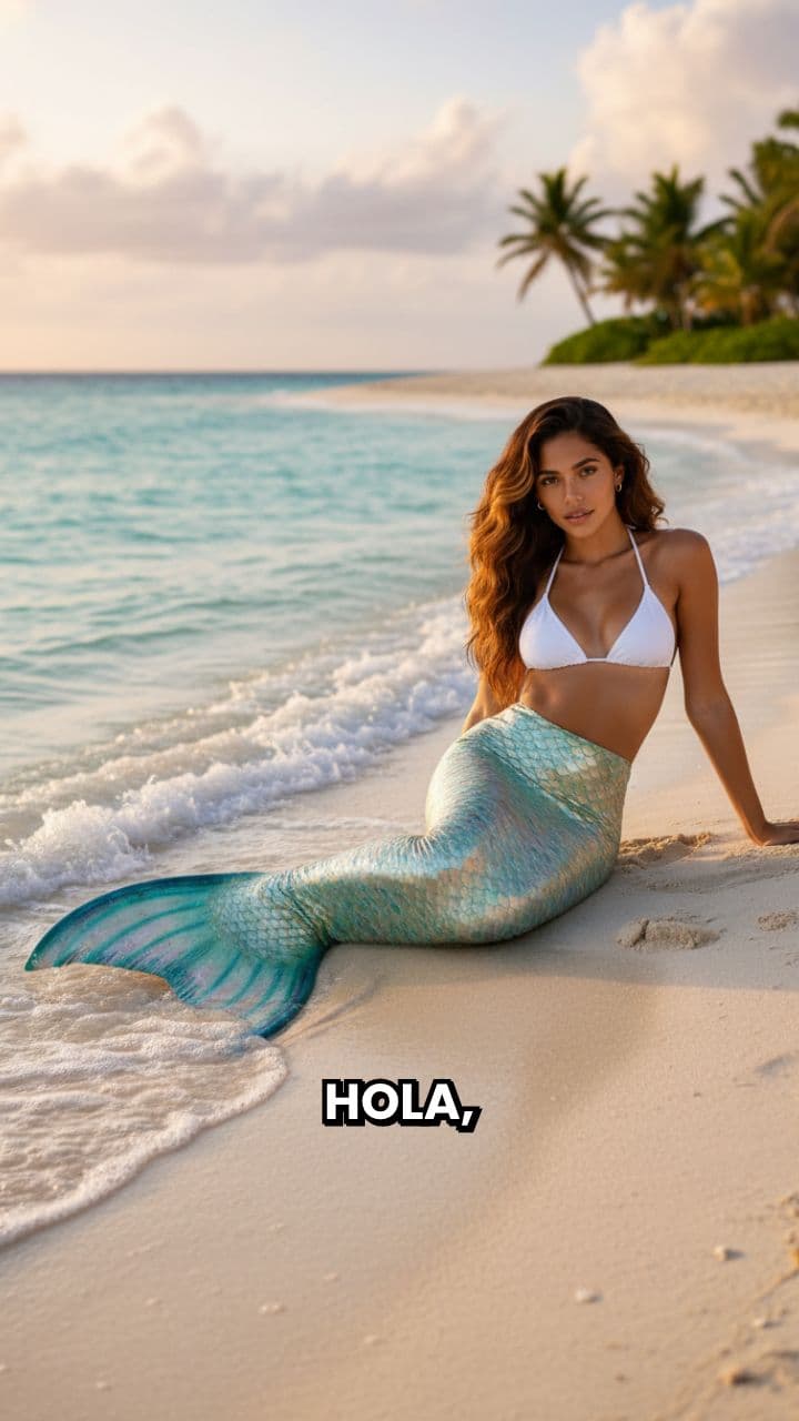 Sirena en la arena