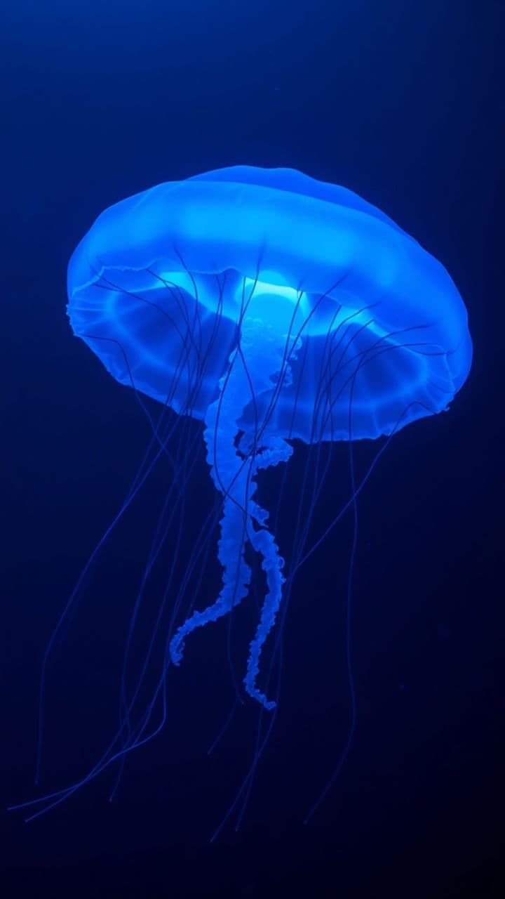 Bioluminescent Jellyfish Dance