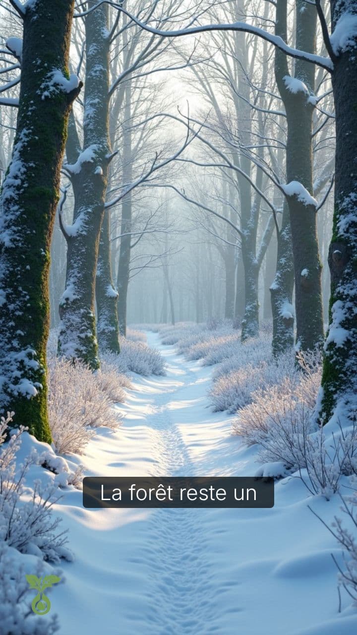 Récoltes hivernales en forêt