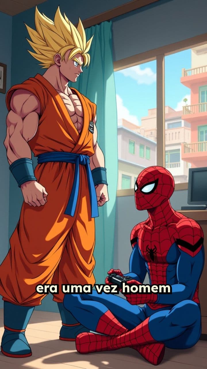 Goku, Homem-Aranha e a Fúria de Vegeta