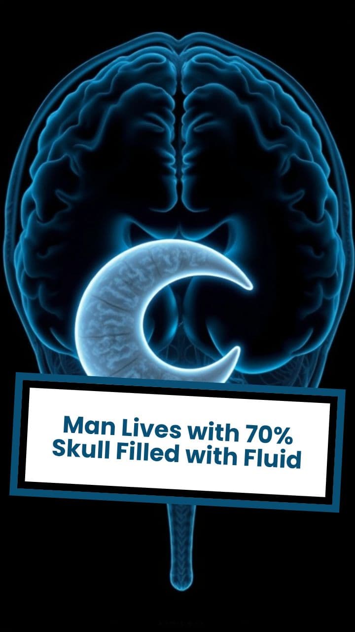 Man Lives with 70% Skull Filled with Fluid