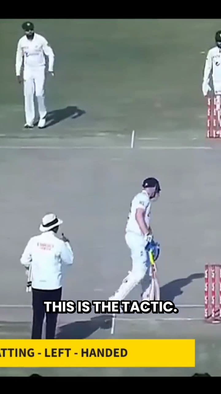 Pro Batsman Switches to Left-Handed Mid-Game