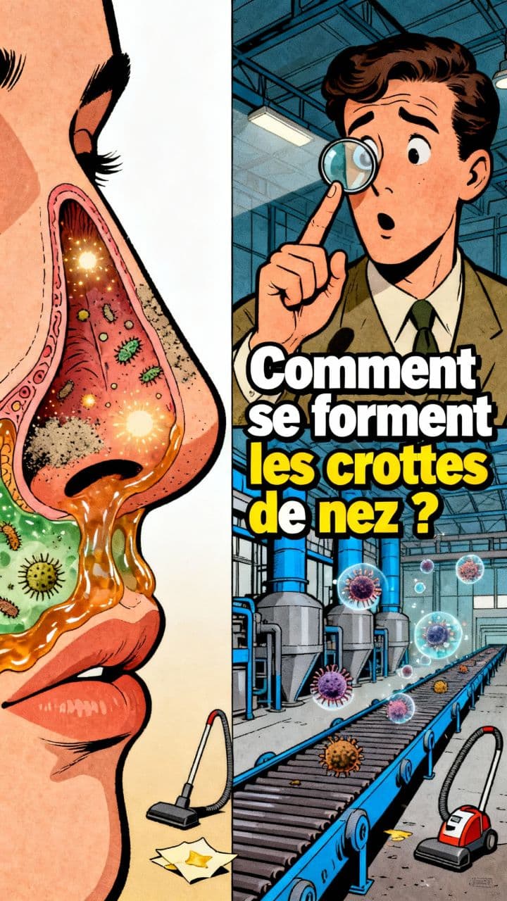 Comment se forment les crottes de nez ?