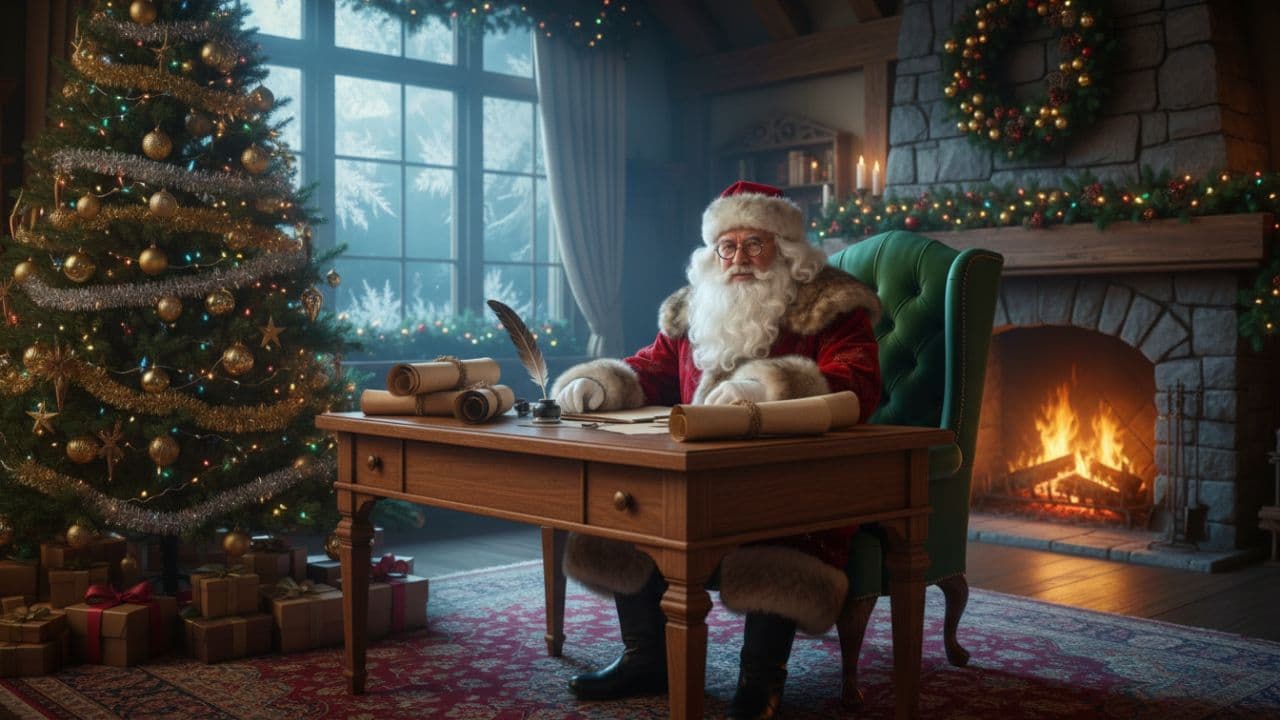 Новогоднее поздравление от Деда Мороза