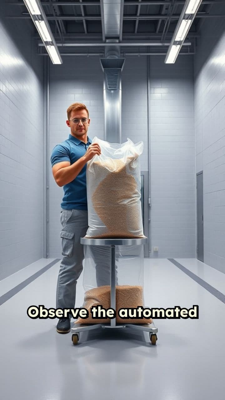 Hemp Hurd Vacuum Loading Animation