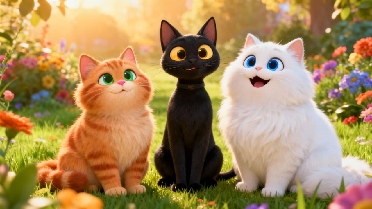 Trois p'tits chats en chanson