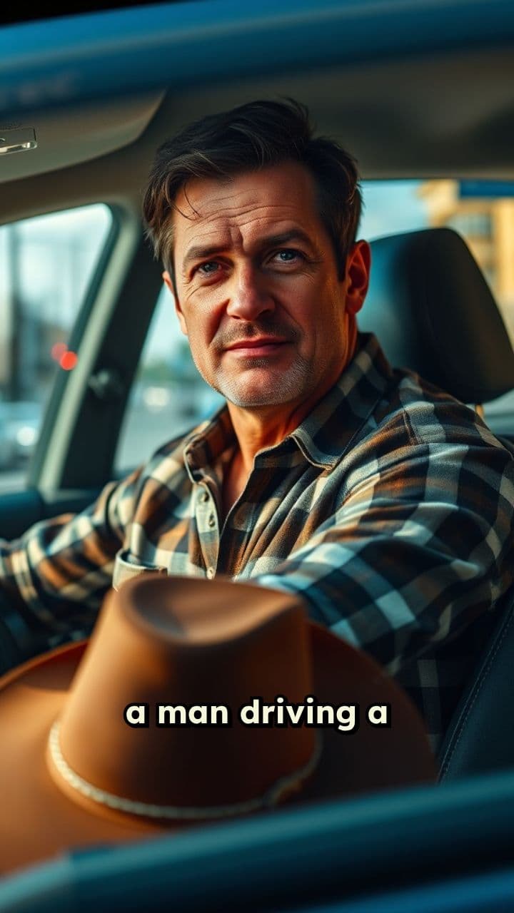 Cowboy Hat and Boots in Car