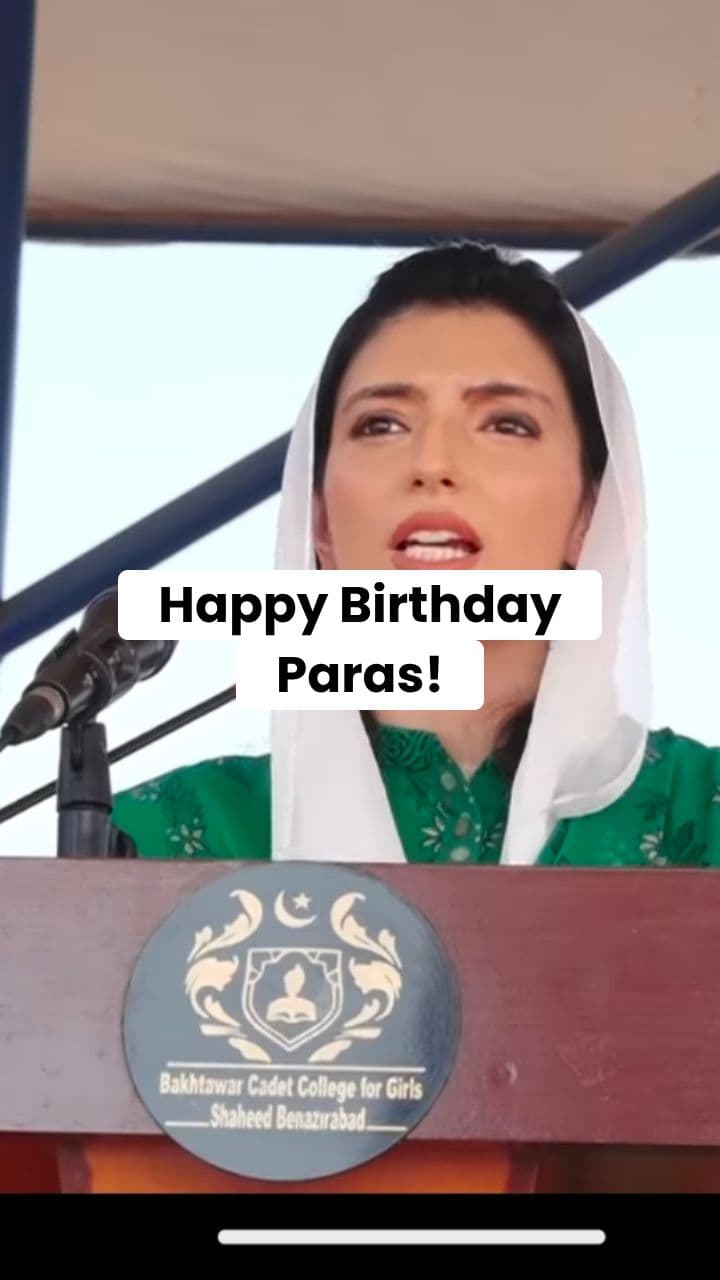 A Heartfelt Birthday Wish for Paras