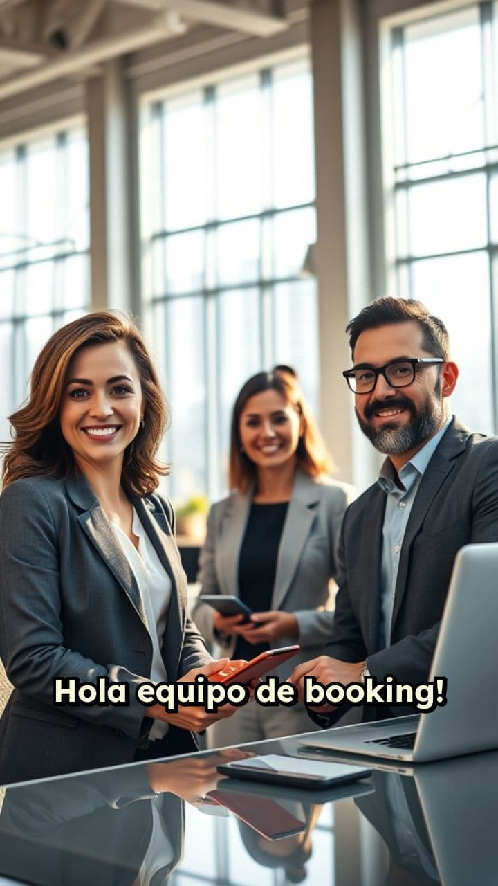 Bienvenida al equipo de booking