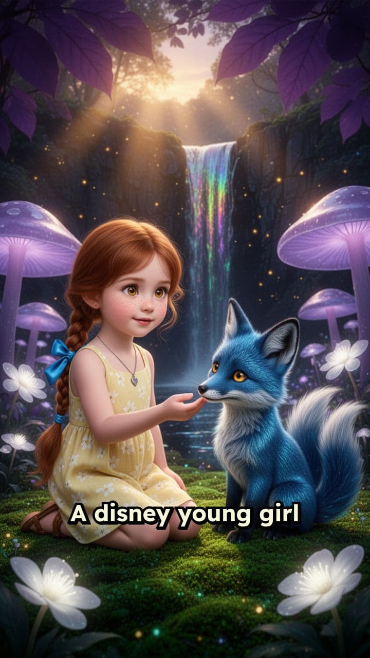 Disney Girl Playing with Animals