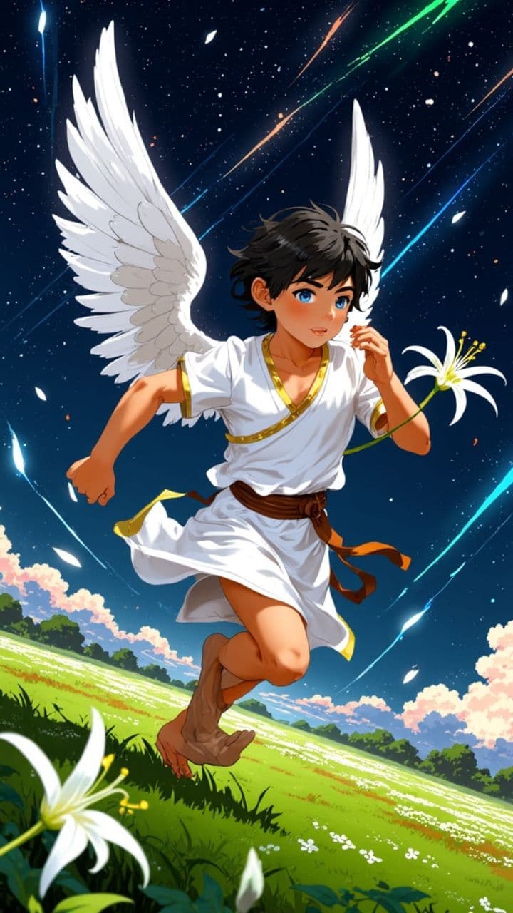 Angel in a Meteor Shower