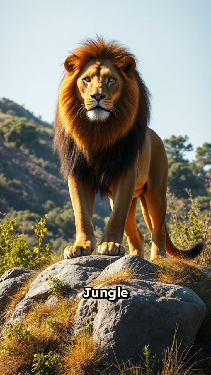 शेर की ताकत और गरज