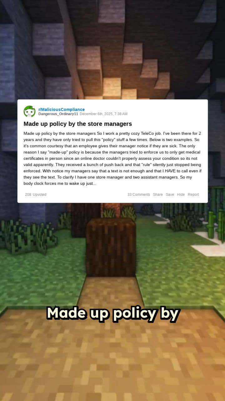 Sick Leave Policy Dispute at TeleCo