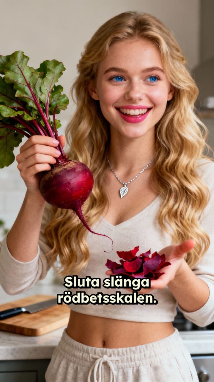 Spara rödbetsskalen för bättre hälsa