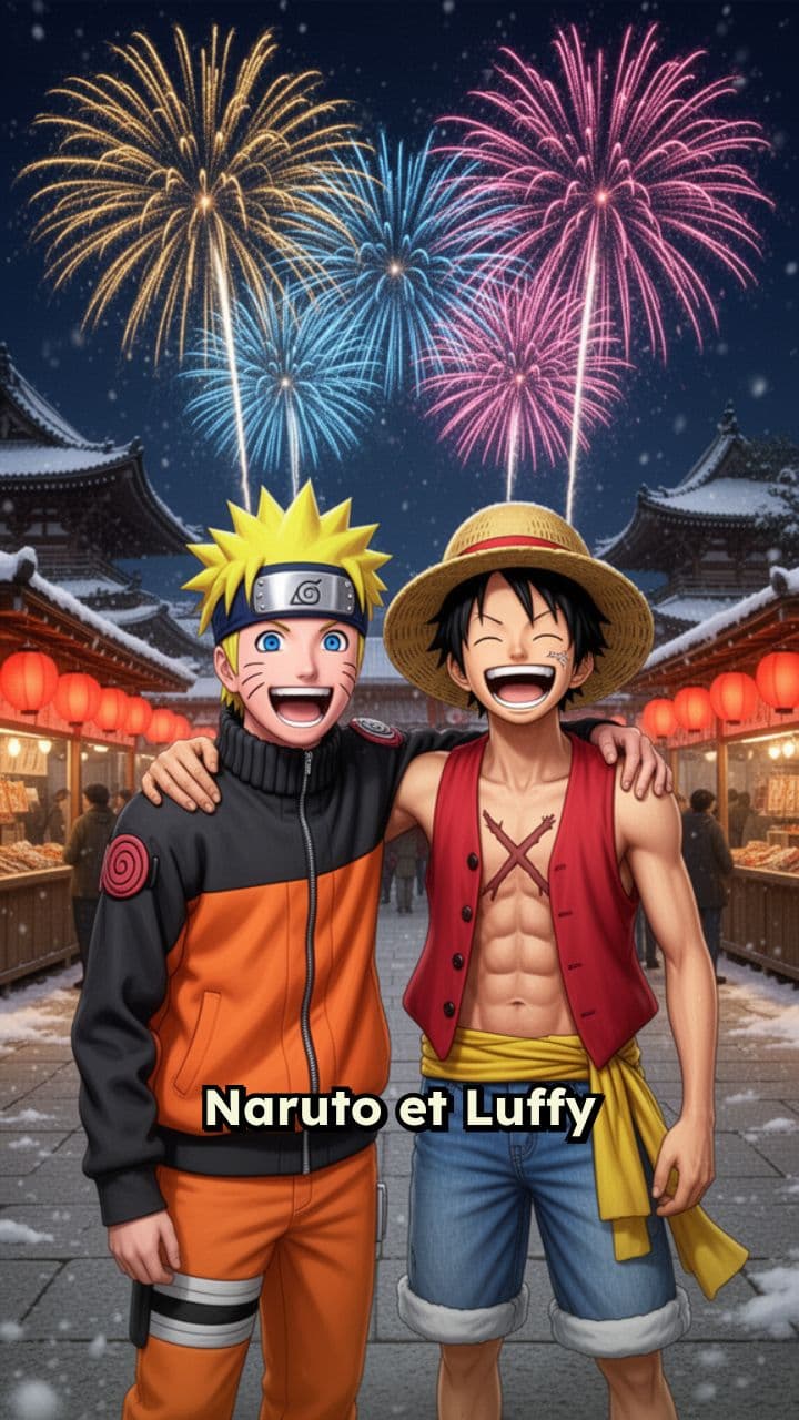 Naruto et Luffy fêtent 2026