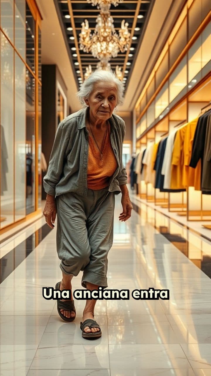 Desprecio en la tienda de lujo