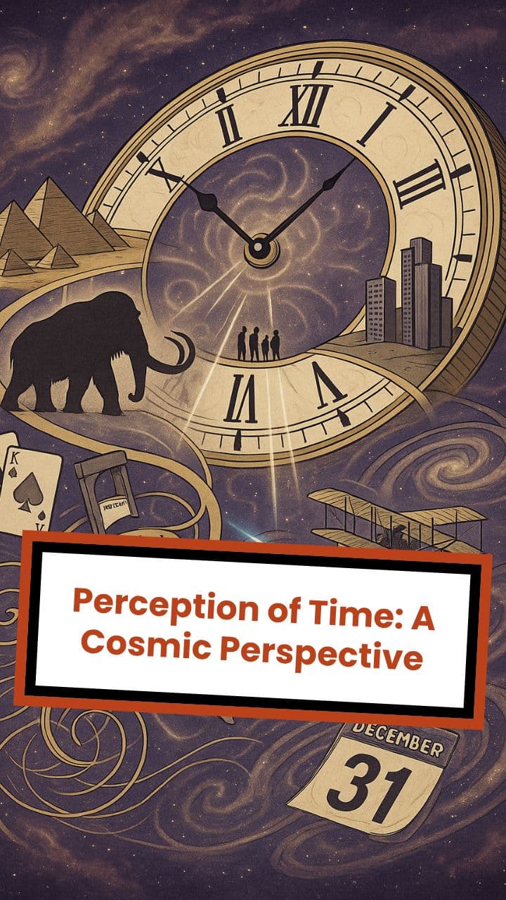 Perception of Time: A Cosmic Perspective