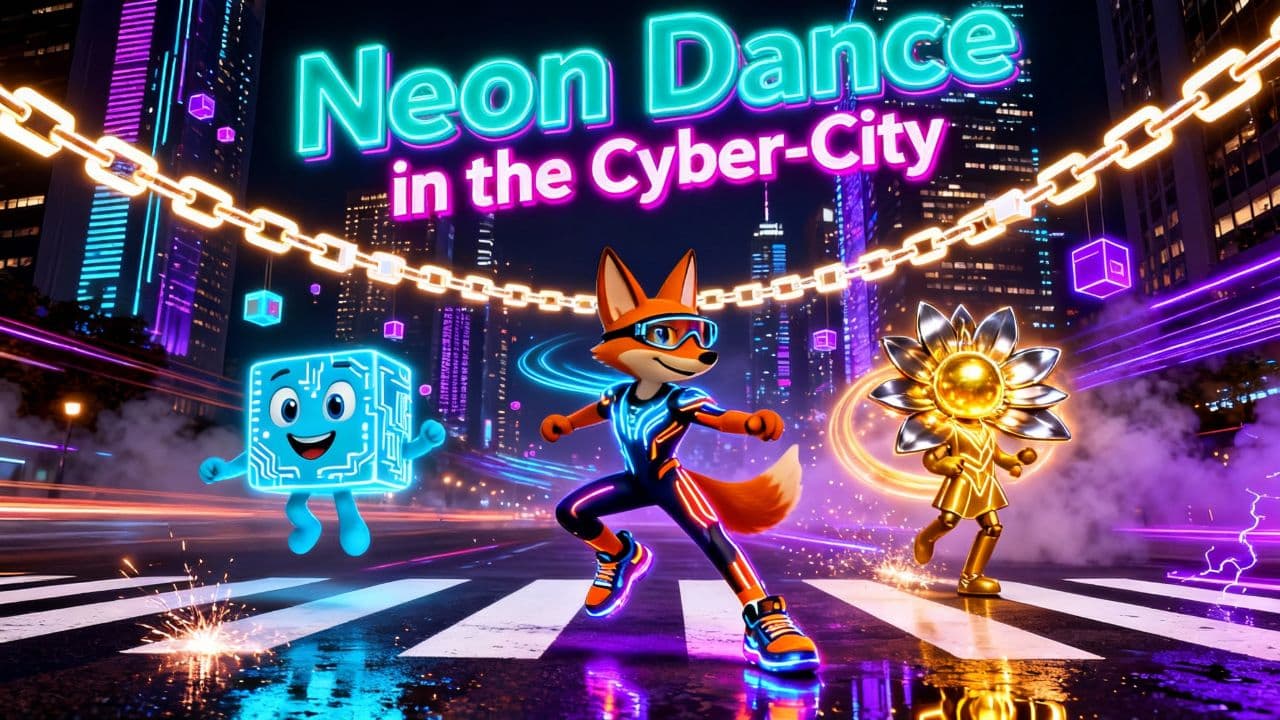 Neon Dance in the Cyber-City