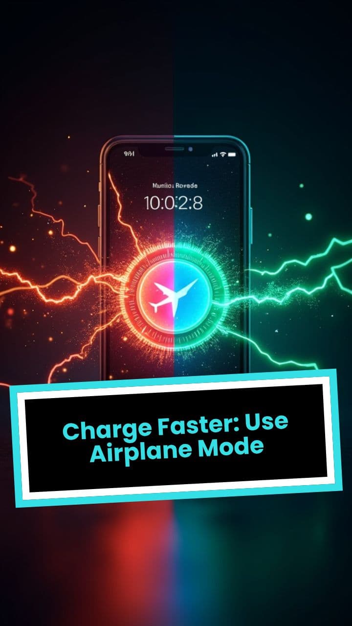 Charge Faster: Use Airplane Mode