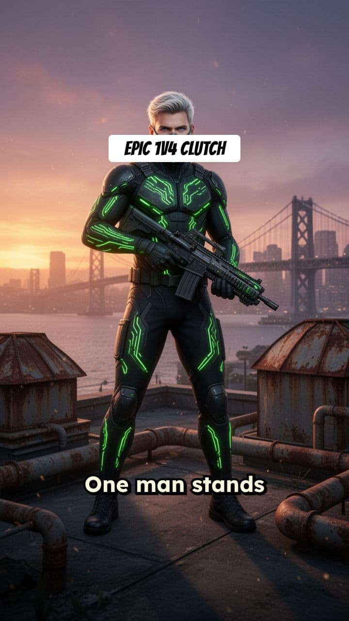 Epic 1v4 Free Fire Win