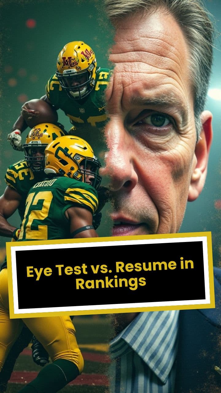 Eye Test vs. Resume in Rankings