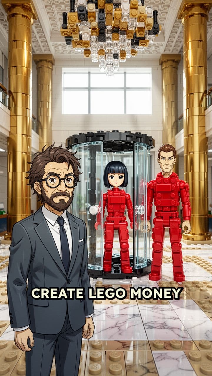 LEGO Money Heist Bank Escape